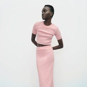 Zara Barbie Pink Cable Knit Set (Size: S/M)